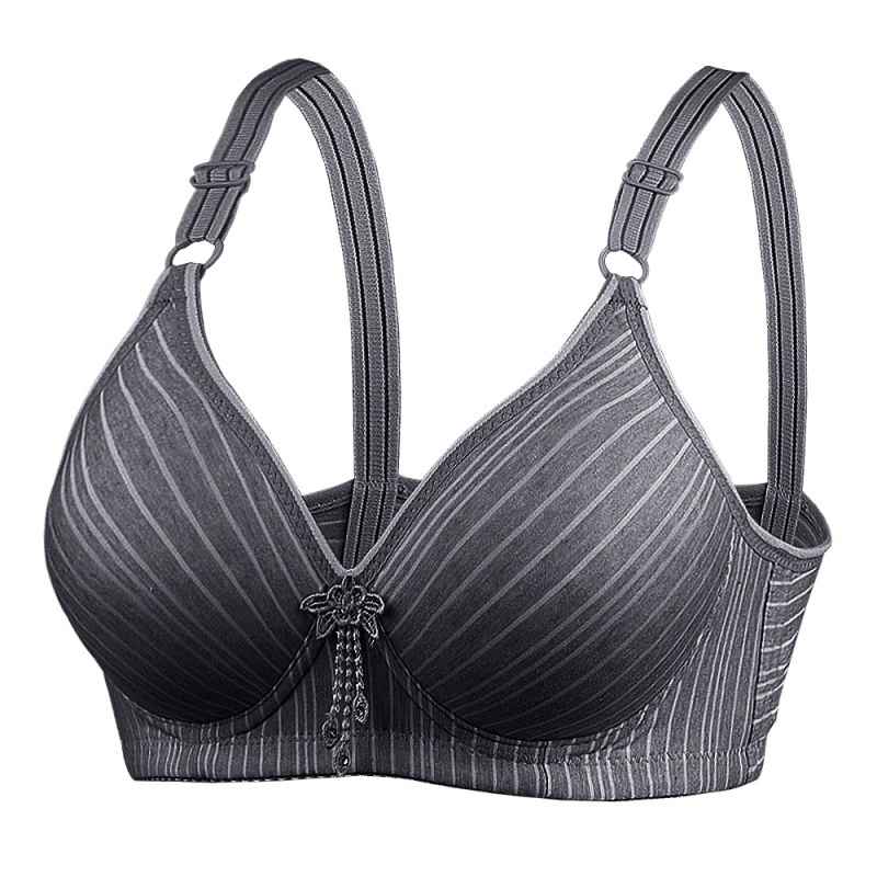 Stella Fashion Middle-aged and elderly skin-friendly cotton striped pr