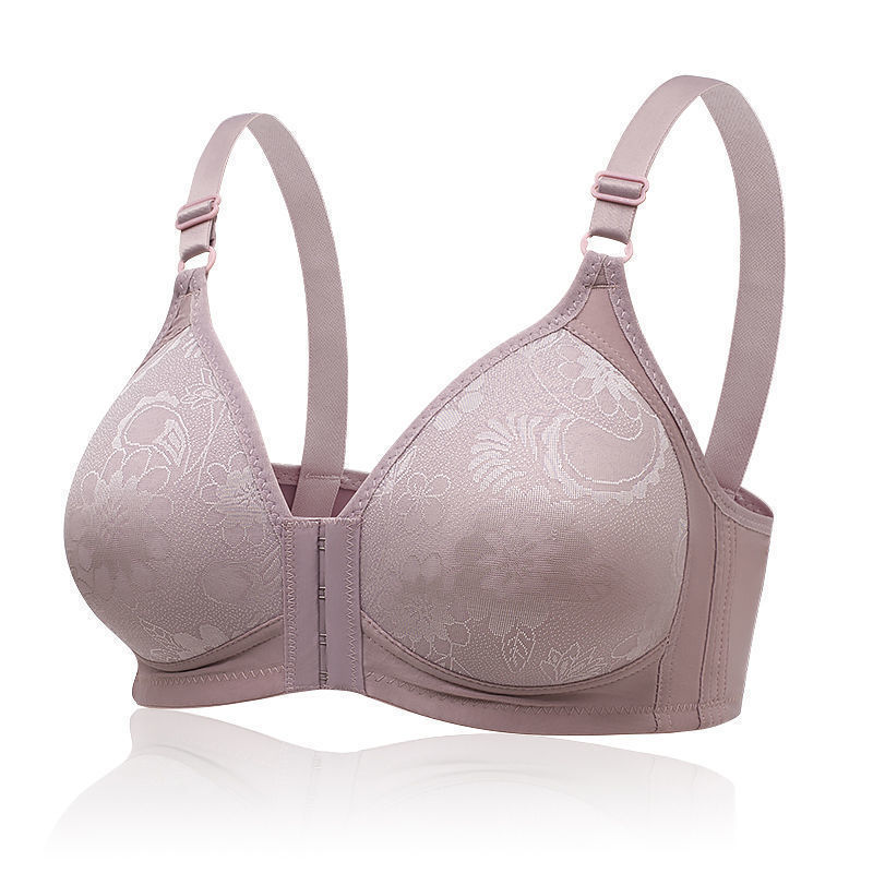 Stella Fashion Front Buckle Sexy Breathable No Steel Ring Large Size Thin Style Adjustable Straps for middle-aged and elderly Women