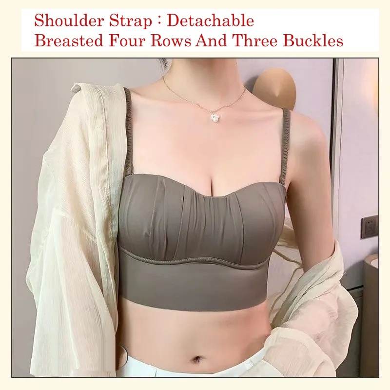 Stella Fashion Tube Top Wrap Breast Underwear 32-38AB Women Solt Bra Small Chest Push up Youth Girl lingerie Thin Sponge wireless Bra