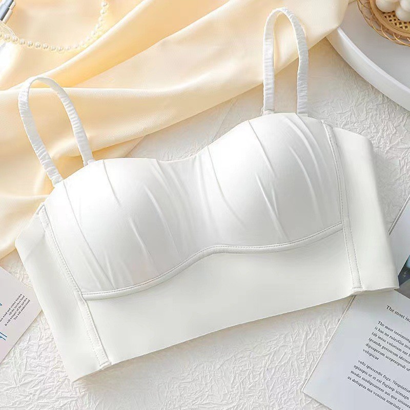 Stella Fashion Tube Top Wrap Breast Underwear 32-38AB Women Solt Bra Small Chest Push up Youth Girl lingerie Thin Sponge wireless Bra