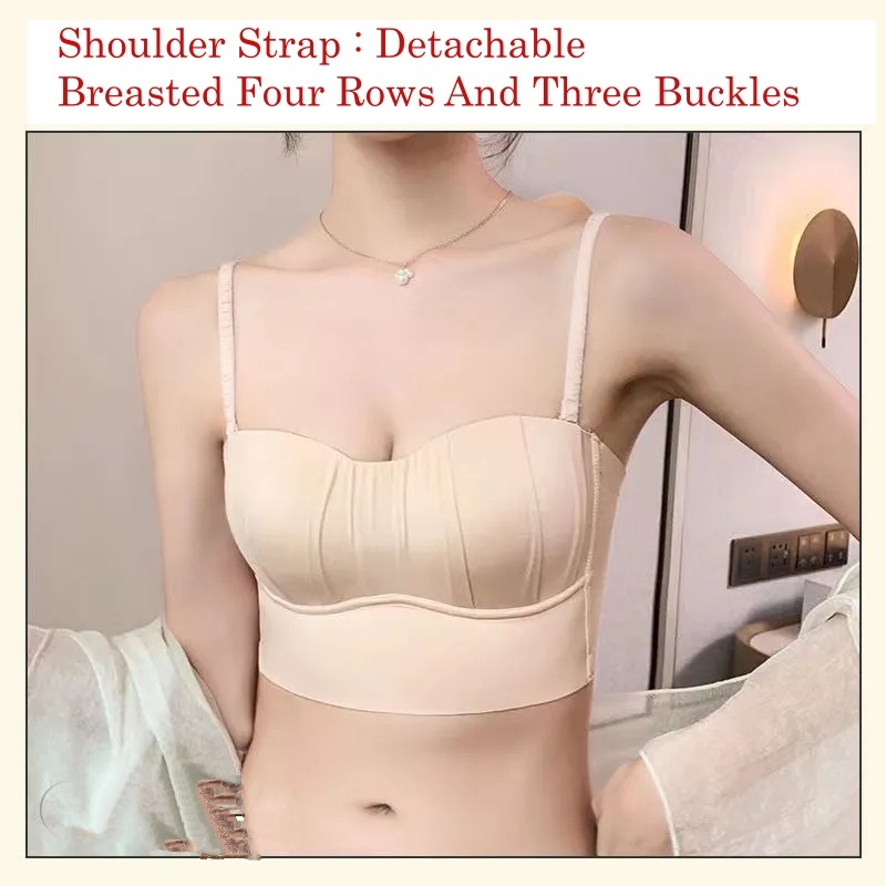 Stella Fashion Tube Top Wrap Breast Underwear 32-38AB Women Solt Bra Small Chest Push up Youth Girl lingerie Thin Sponge wireless Bra