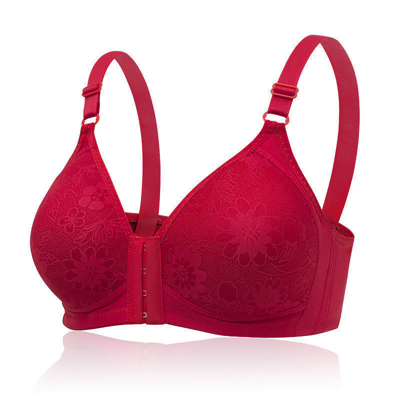 Stella Fashion Front Buckle Sexy Breathable No Steel Ring Large Size Thin Style Adjustable Straps for middle-aged and elderly Women