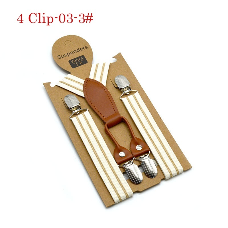 Stella Fashion Suspender Clip-on Braces and Bow Tie Set for Child Kids Party and Wedding 儿童吊裤带+印花领结