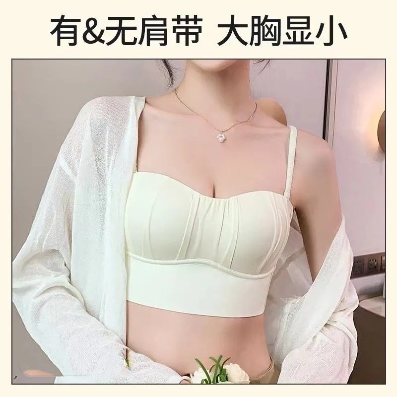 Stella Fashion Tube Top Wrap Breast Underwear 32-38AB Women Solt Bra Small Chest Push up Youth Girl lingerie Thin Sponge wireless Bra