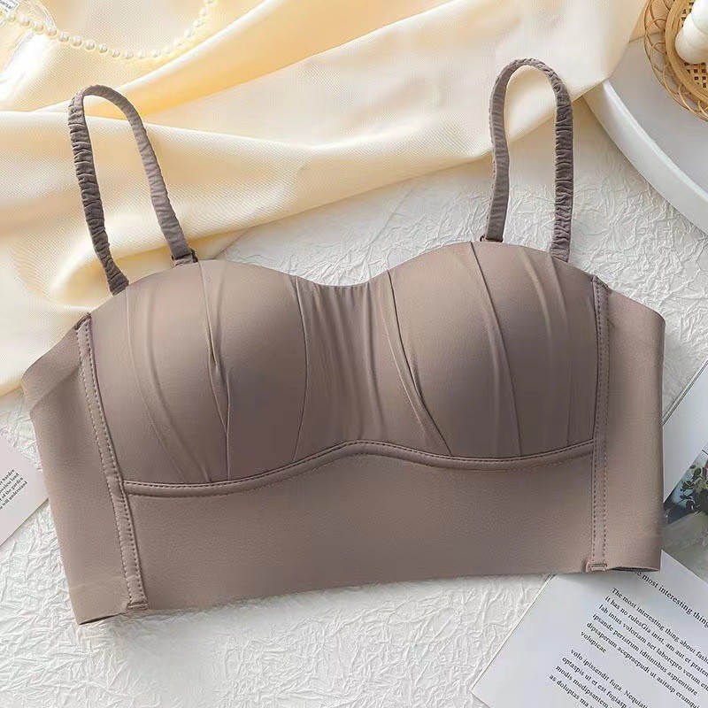 Stella Fashion Tube Top Wrap Breast Underwear 32-38AB Women Solt Bra Small Chest Push up Youth Girl lingerie Thin Sponge wireless Bra 