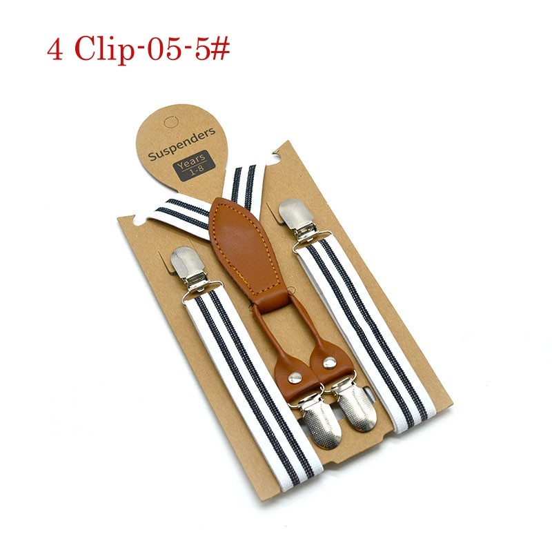 Stella Fashion Suspender Clip-on Braces and Bow Tie Set for Child Kids Party and Wedding 儿童吊裤带+印花领结