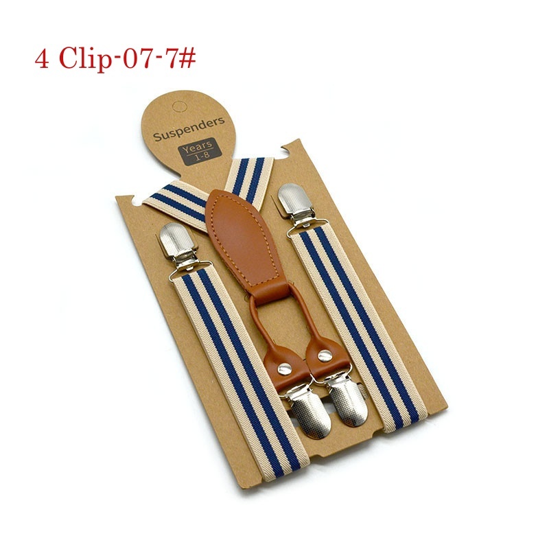 Stella Fashion Suspender Clip-on Braces and Bow Tie Set for Child Kids Party and Wedding 儿童吊裤带+印花领结