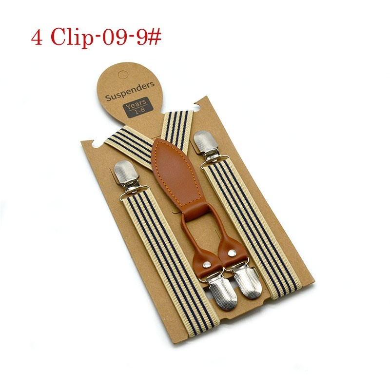 Stella Fashion Suspender Clip-on Braces and Bow Tie Set for Child Kids Party and Wedding 儿童吊裤带+印花领结