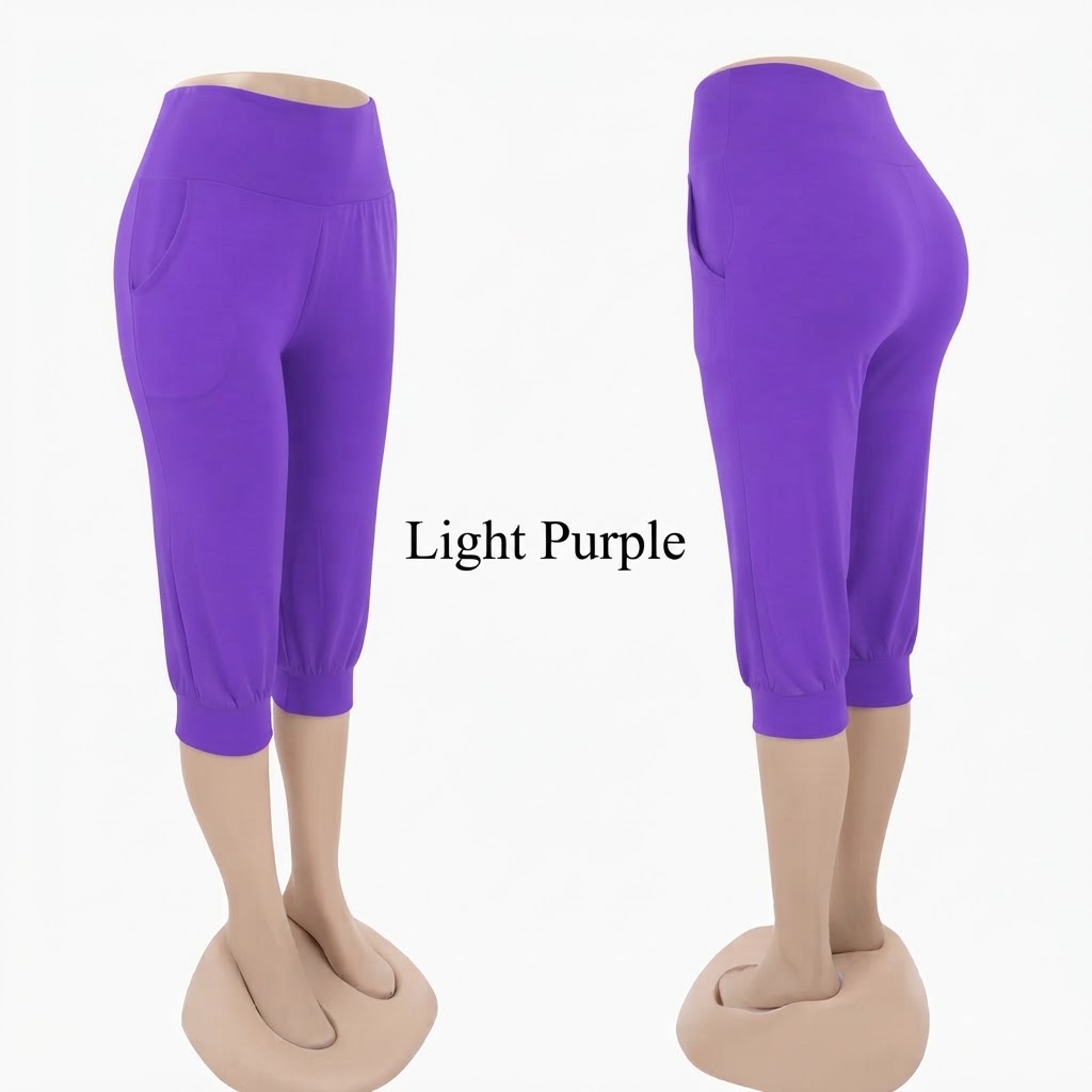 Stella Fashion MODAL Women 3/4 Alibaba Pant  Plus Size Muslimah Pants With Pockets