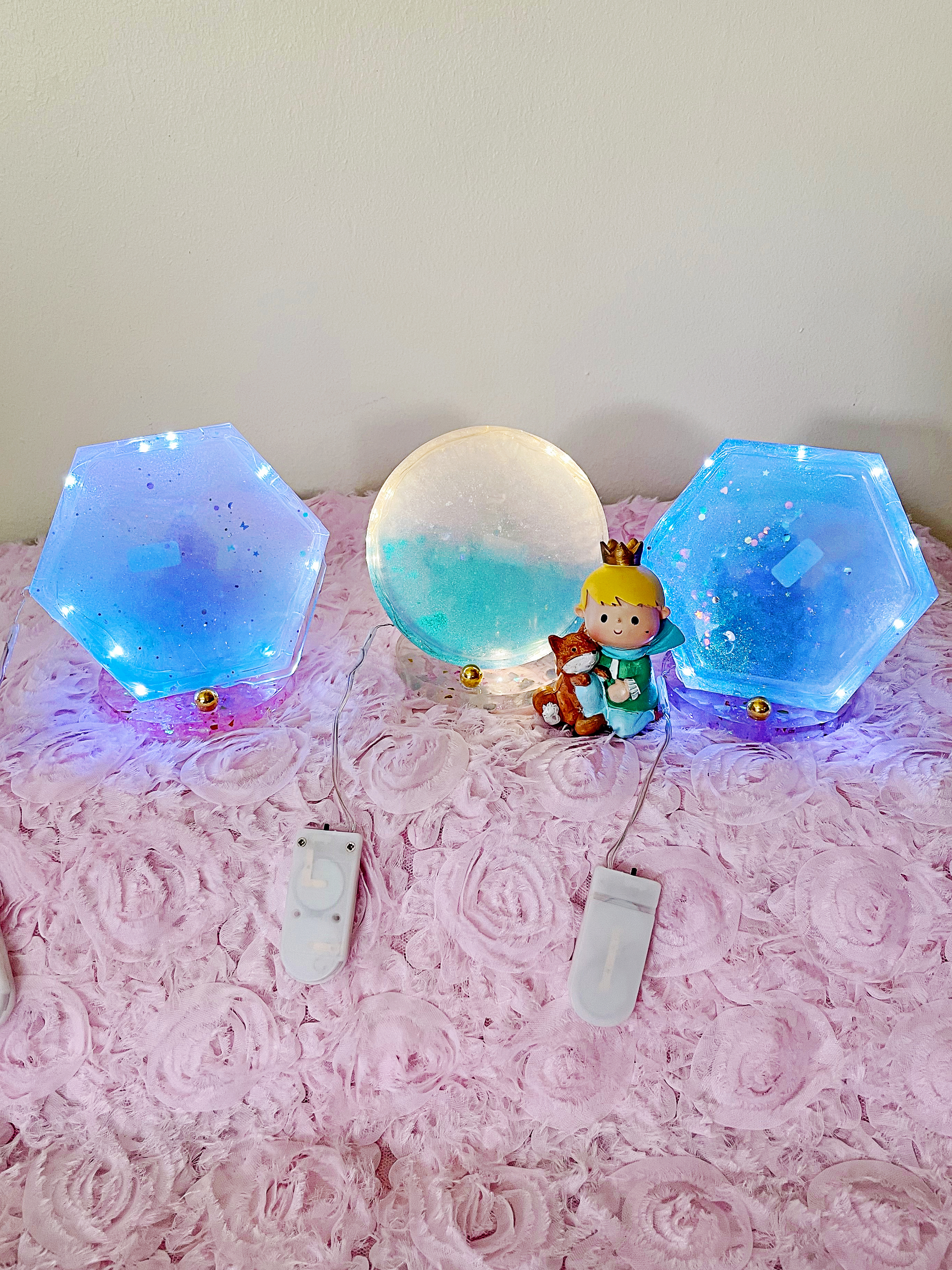 CHRISTMAS SPECIAL - Fairy Lights Ombre Holographic Coaster