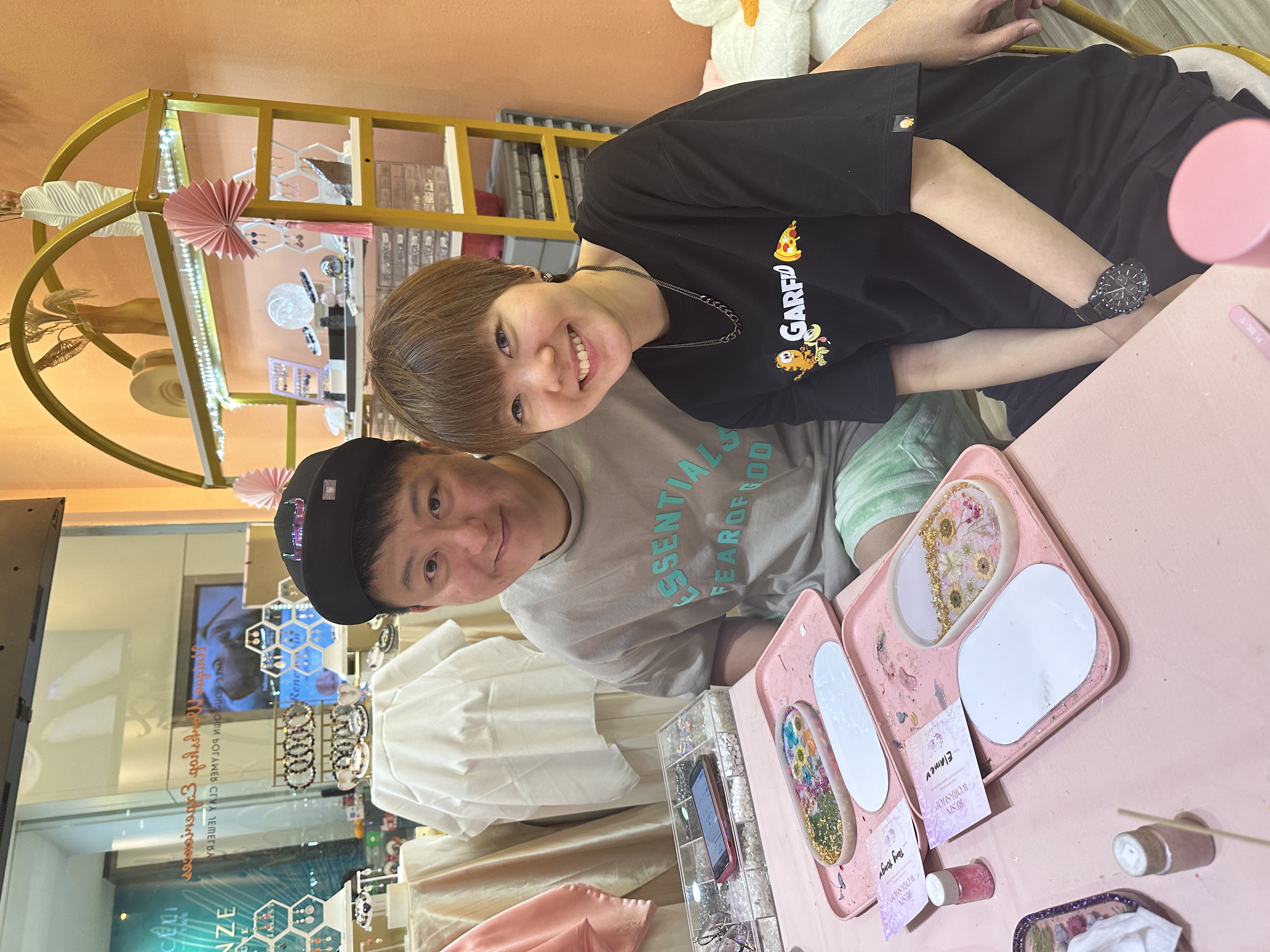 Couple Gemstone Floral Coaster Basic Workshop