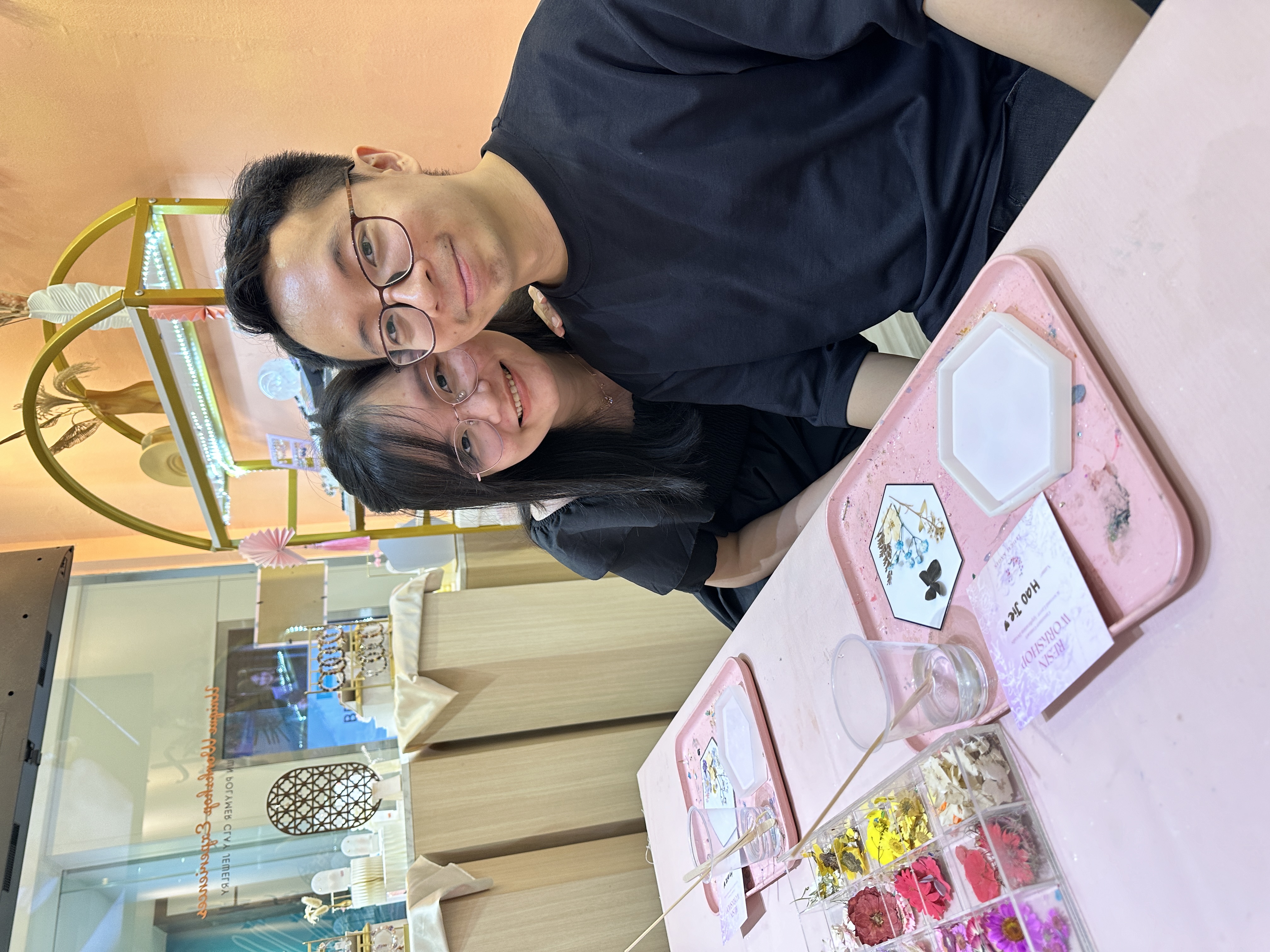 Couple Gemstone Floral Coaster Basic Workshop