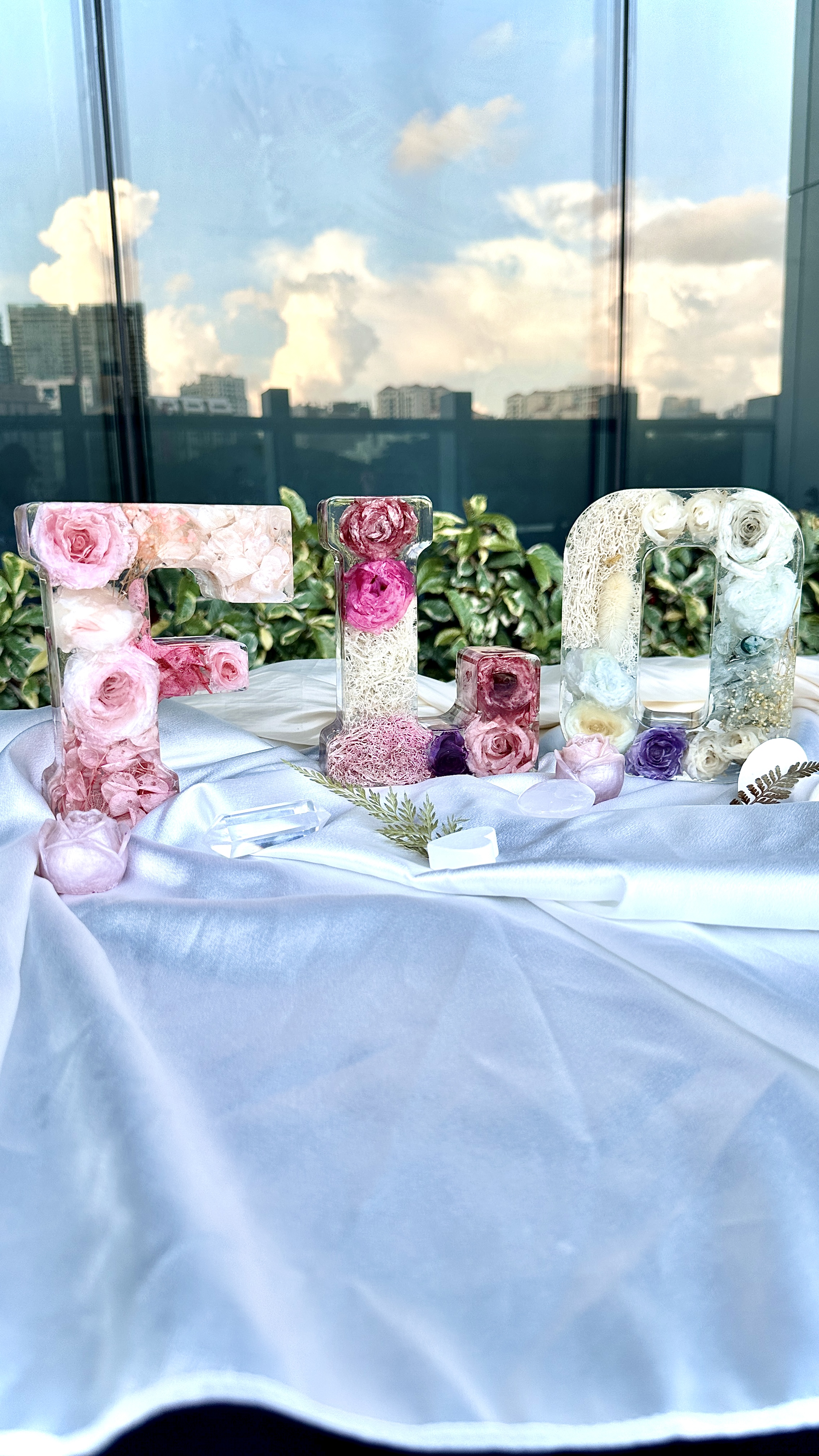 Floral Resin Initials Workshop