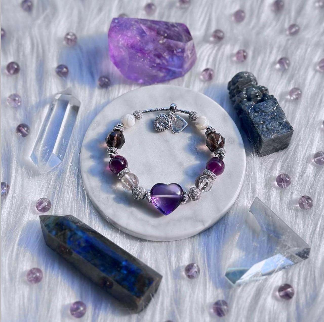 Purple Heart Quarter Bracelet