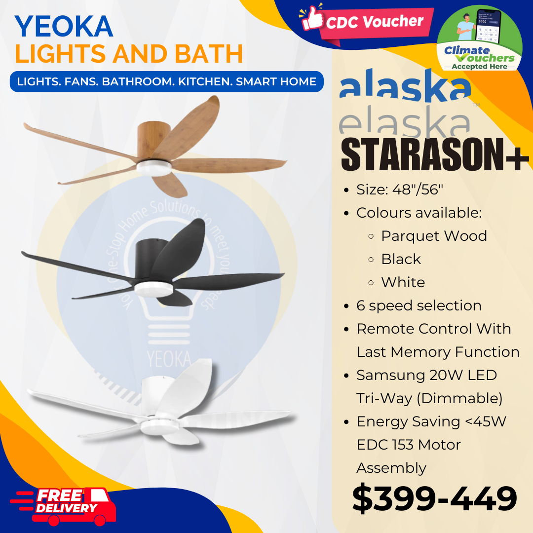 ALASKA Ceiling Fan Starason (48"/56")