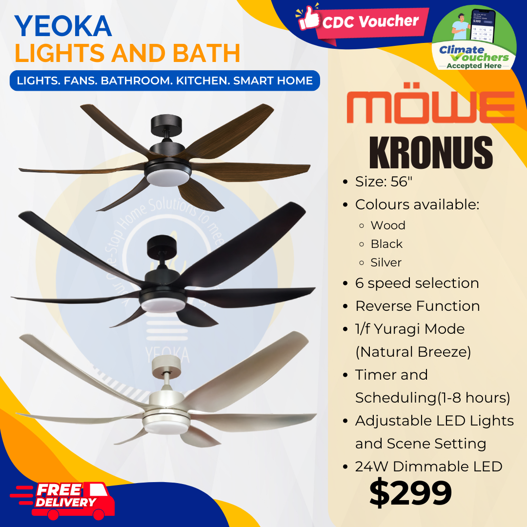 MOWE Ceiling Fan Kronus DC Motor (56")