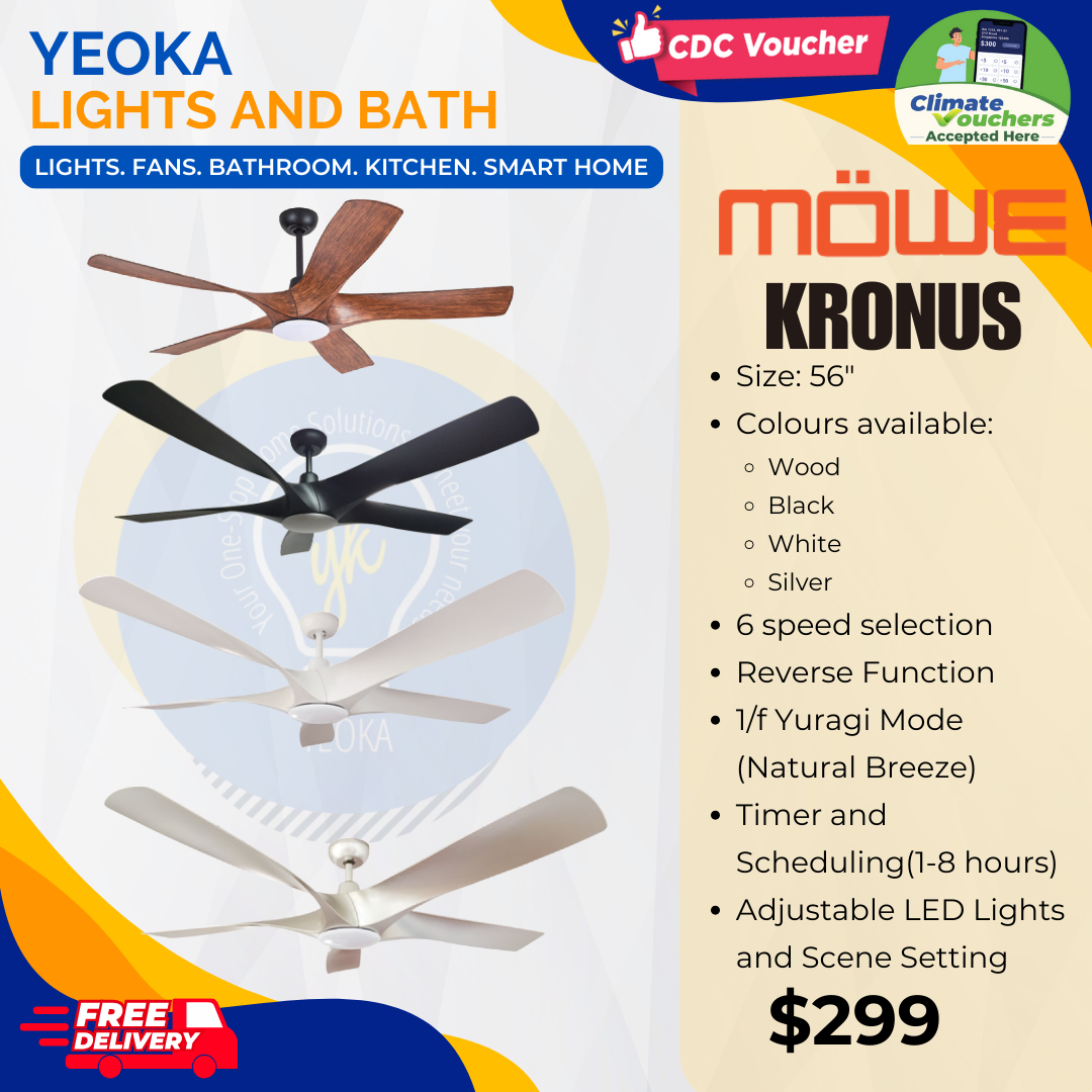 MOWE Ceiling Fan Kronus DC Motor (60")