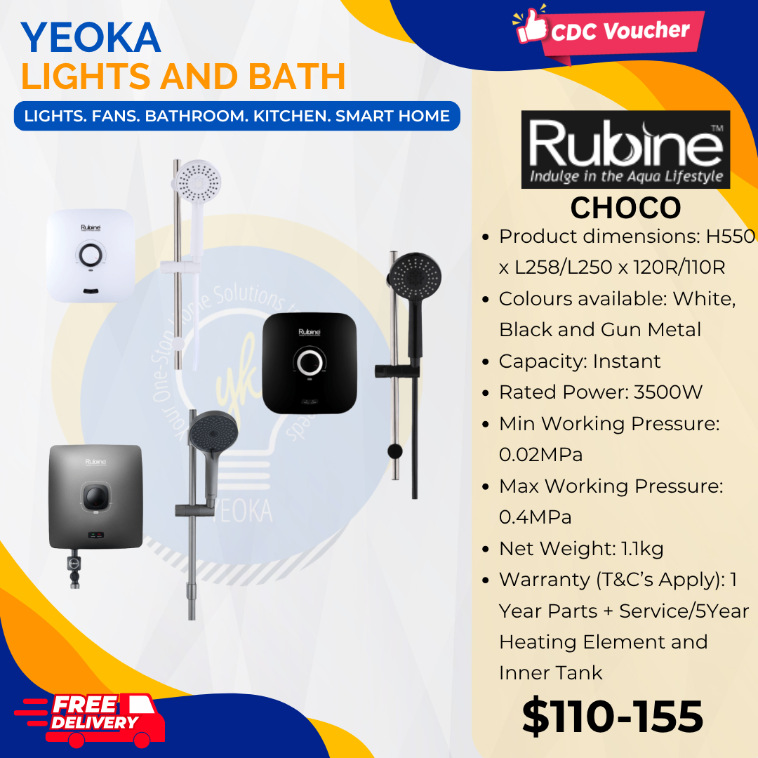 RUBINE INDUGE IN THE AQUA LIFESTYLE CHOCO [Electric water instant heater]