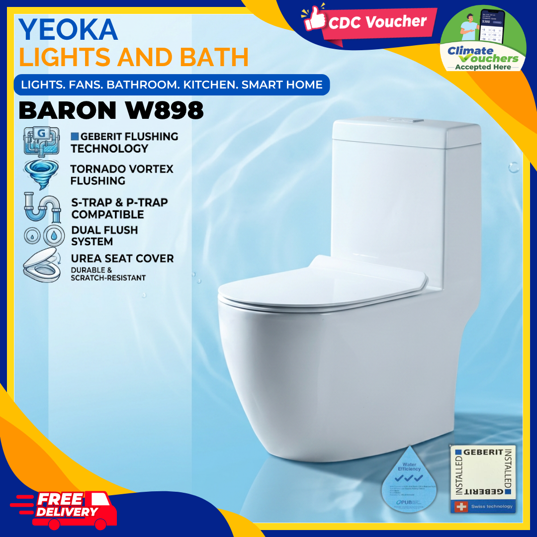 BARON Toilet Bowl W898 One-Piece Closet