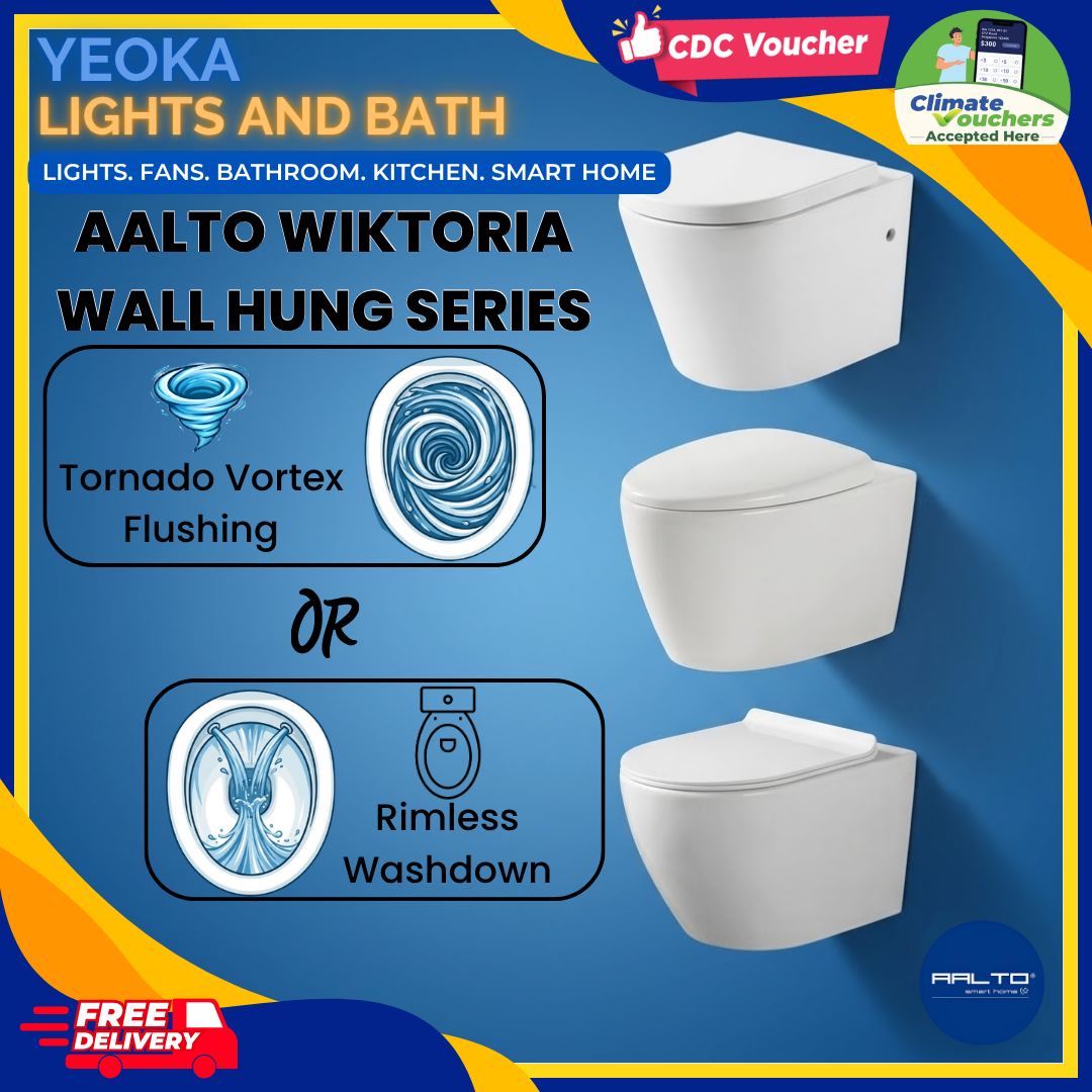 AALTO WIKTORIA Wall Hung Toilet Bowls
