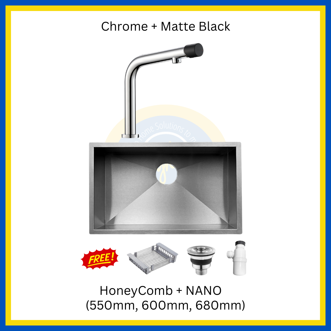 "MIX & MATCH" (1+1) NANO Kitchen Sink + Kitchen Sink Mixer Tap