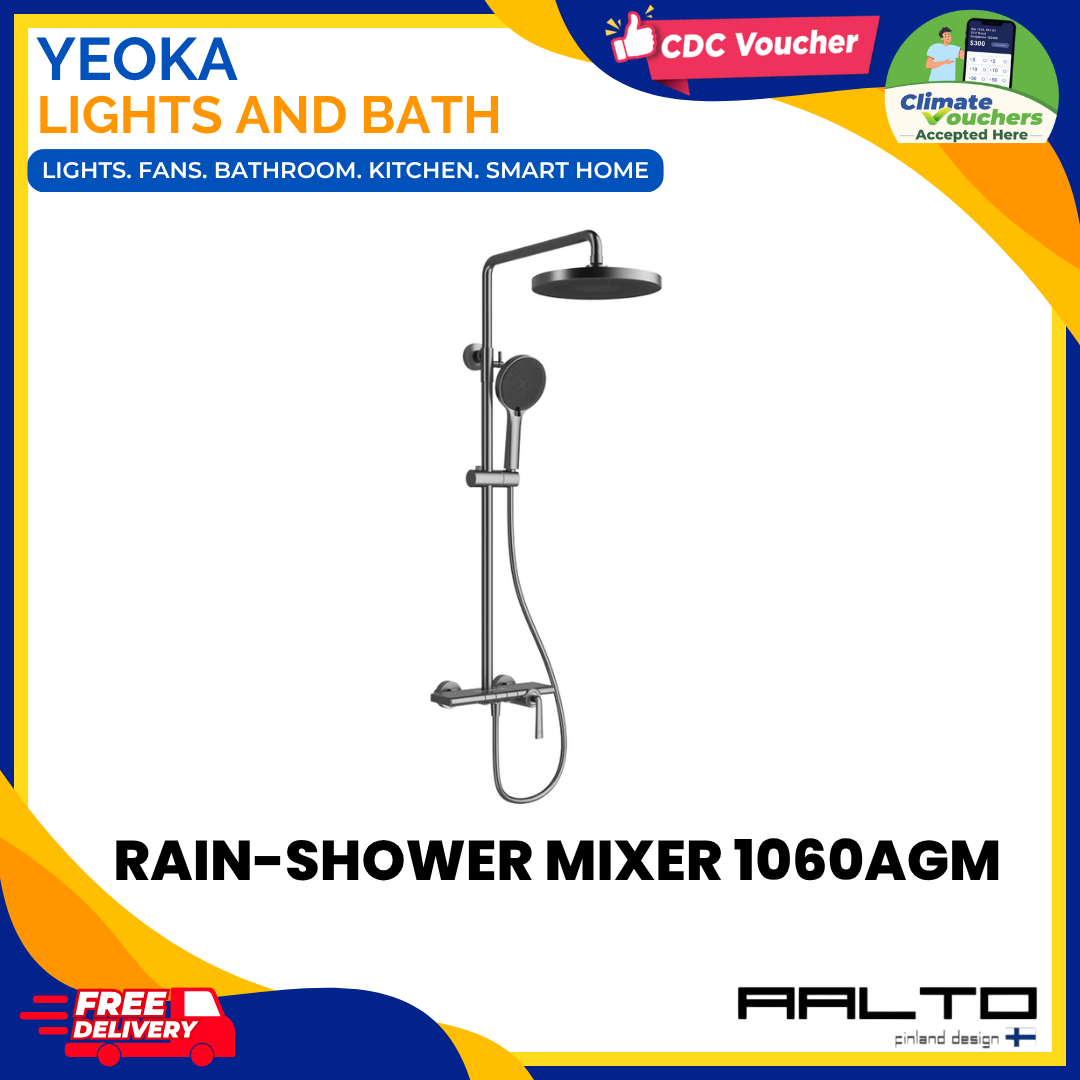 AALTO 1060A Modern Rainshower Mixer Set