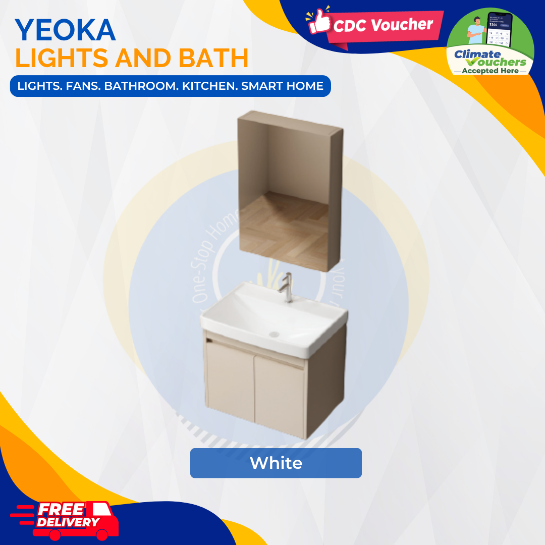 [YEOKA LIGHTS AND BATH] PVC VANITY SET 70CM