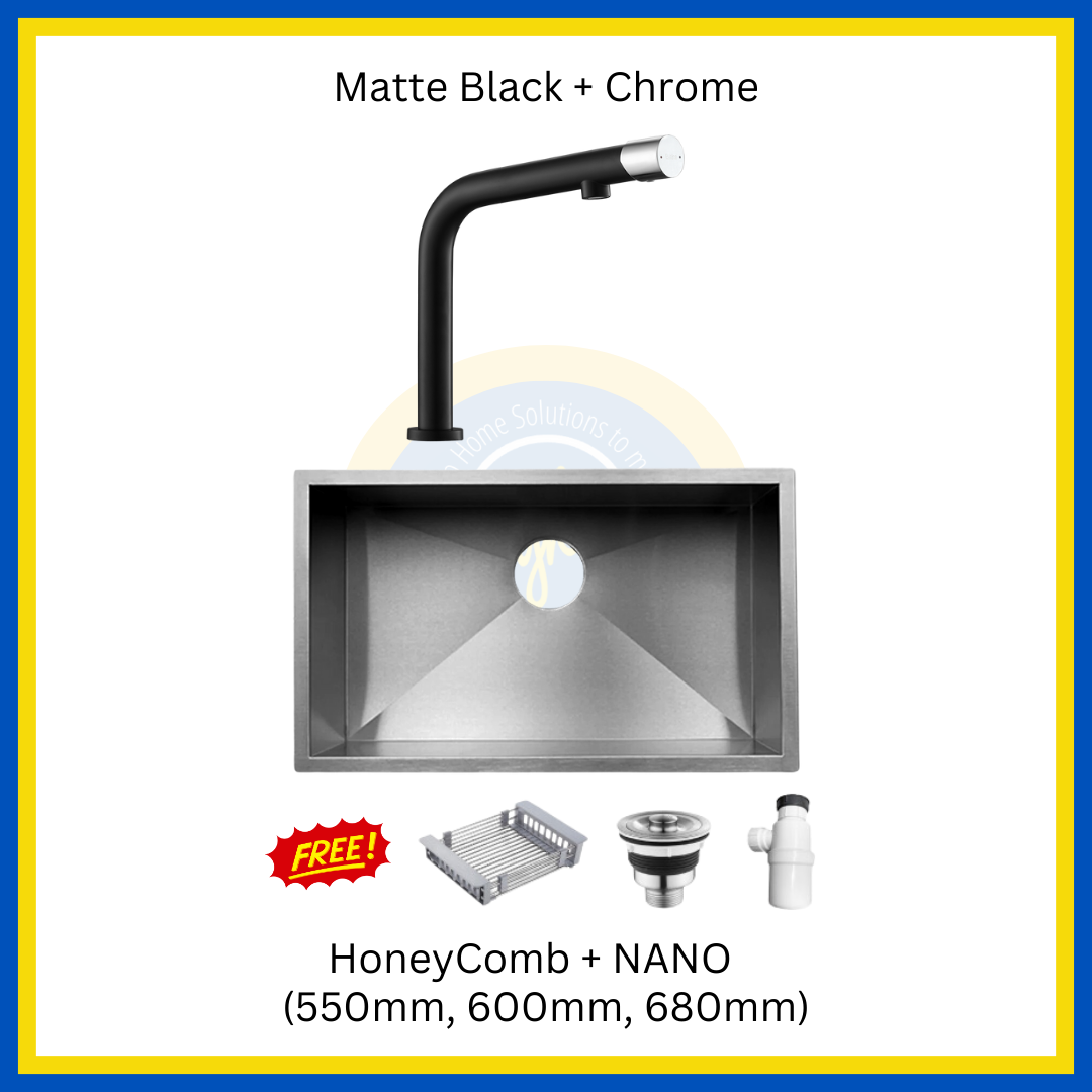 "MIX & MATCH" (1+1) NANO Kitchen Sink + Kitchen Sink Mixer Tap