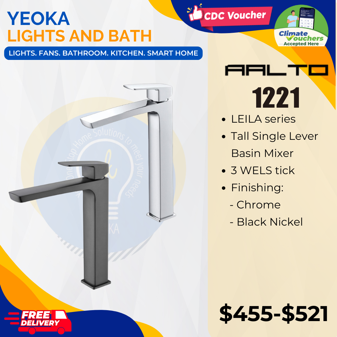 AALTO LEILA SERIES TALL BASIN MIXER 1221