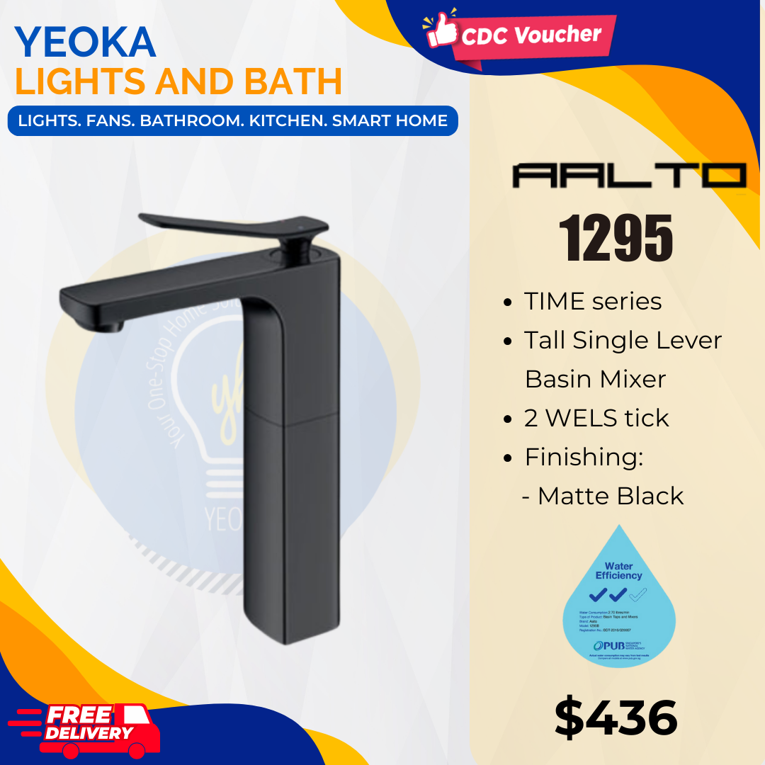 AALTO TALL BASIN MIXER TAP TIME SERIES 1295