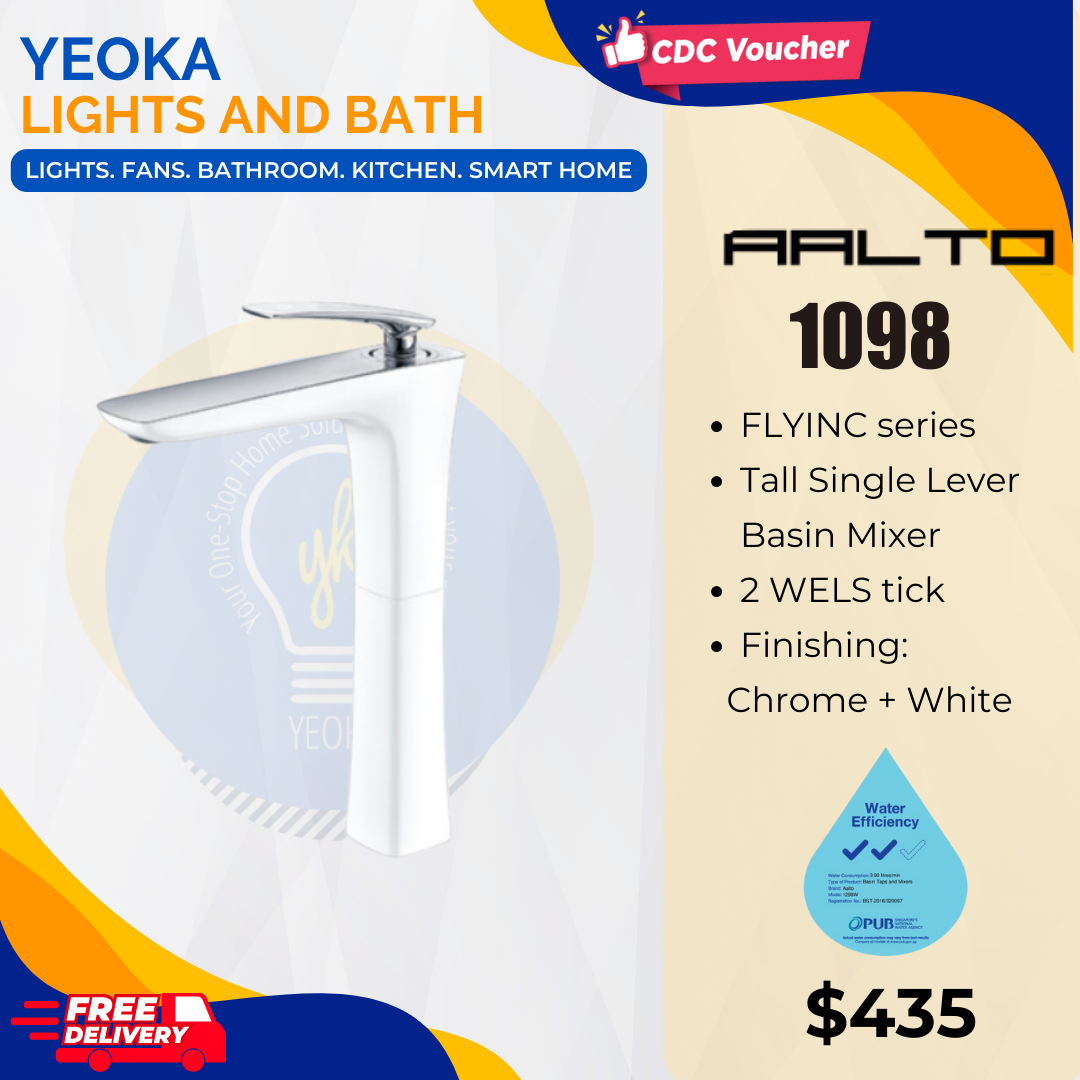 AALTO TALL BASIN MIXER TAP FLYINC SERIES 1298