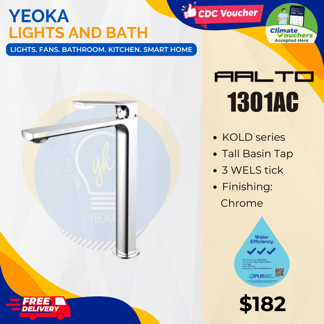 AALTO TALL BASIN COLD TAP KOLD SERIES 1301AC