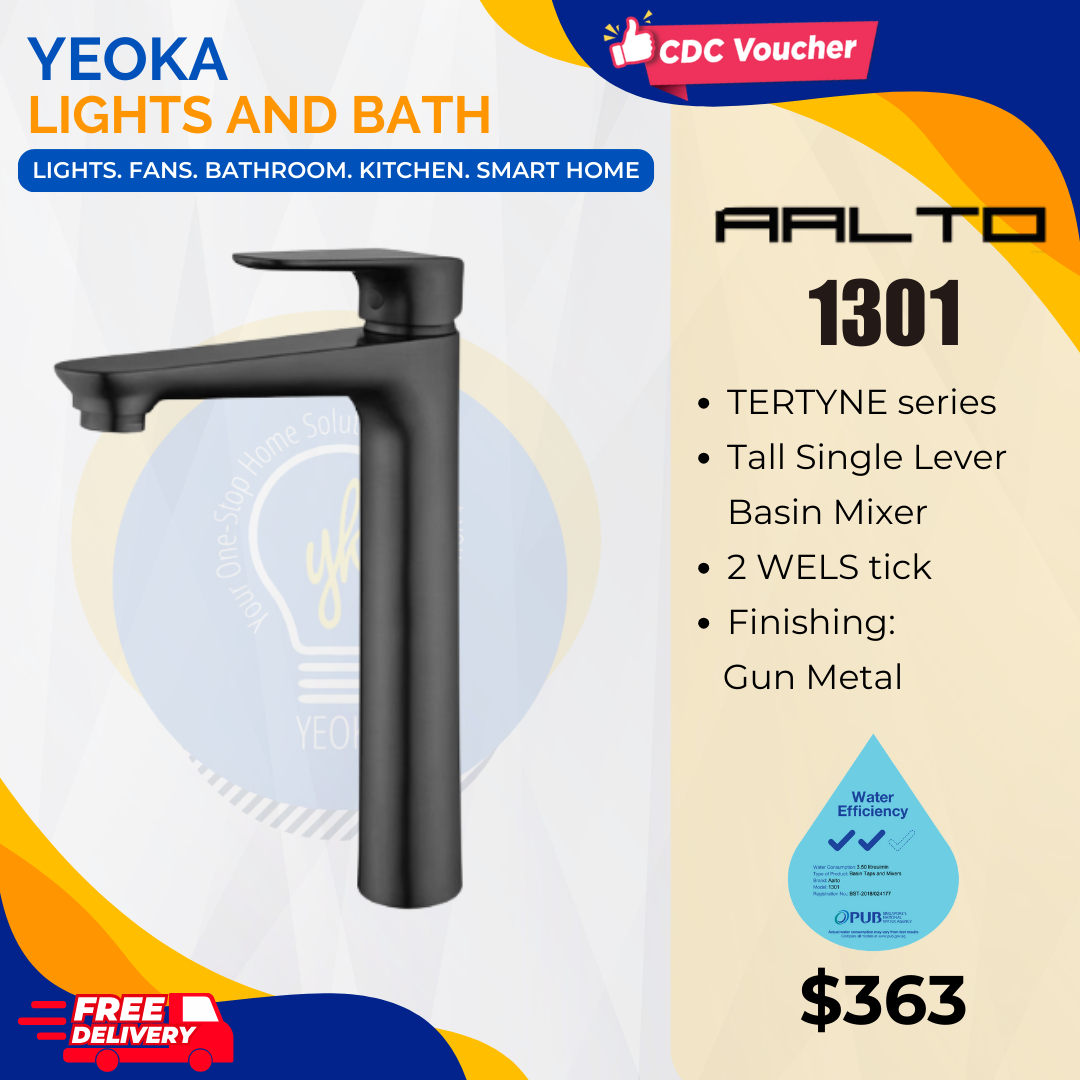 AALTO BASIN MIXER TERTYNE SERIES 1301