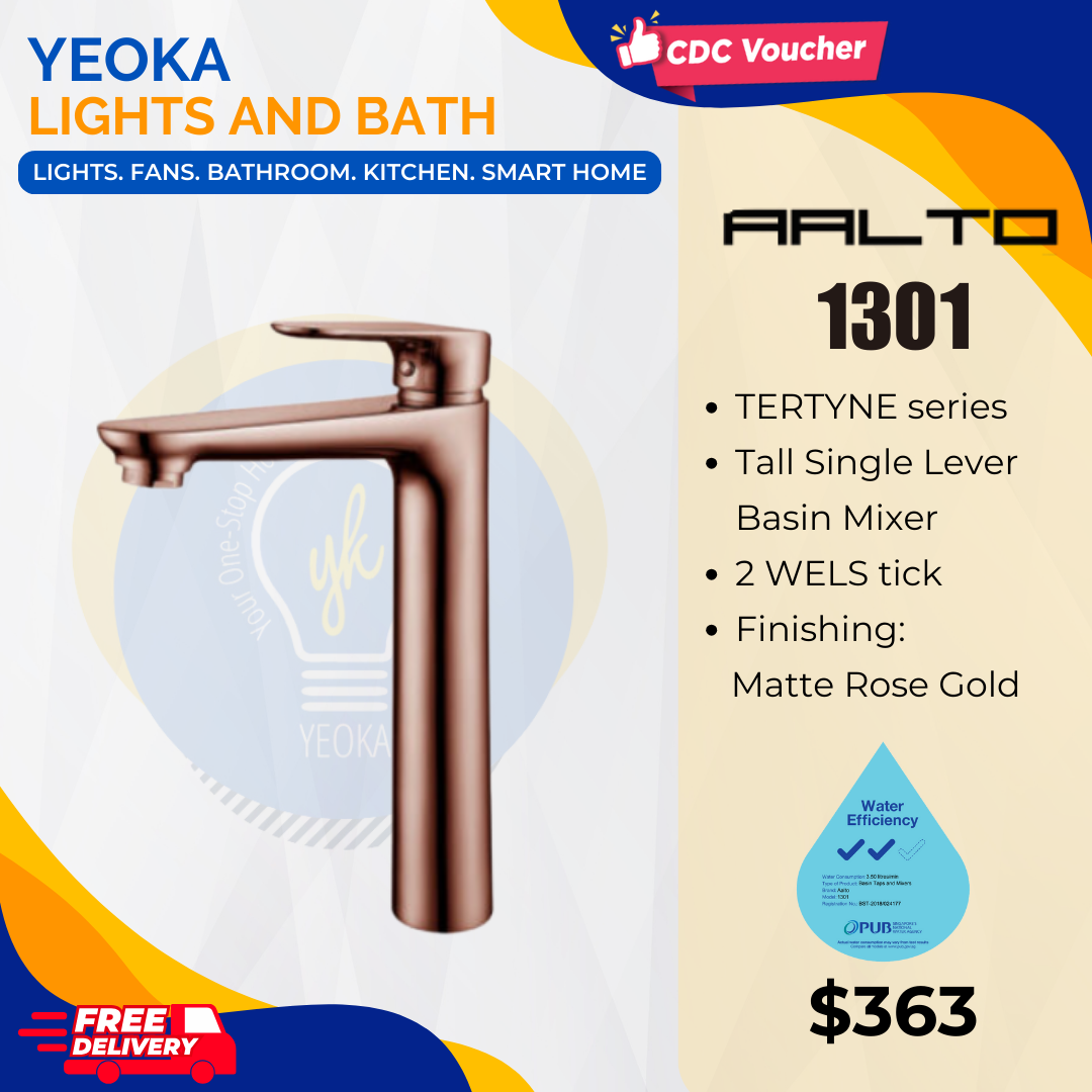 AALTO BASIN MIXER TERTYNE SERIES 1301