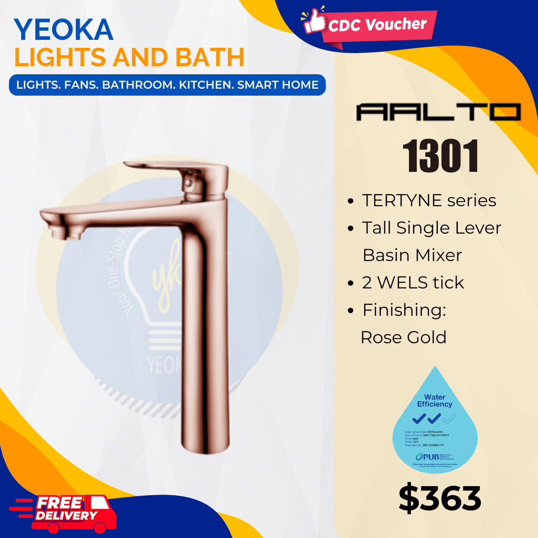 AALTO BASIN MIXER TERTYNE SERIES 1301