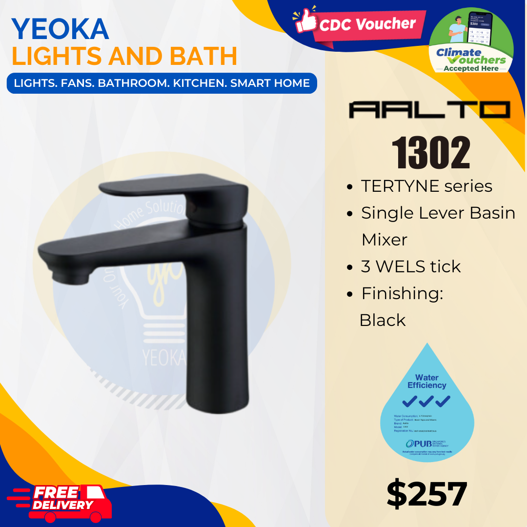 AALTO BASIN MIXER TERTYNE series 1302 