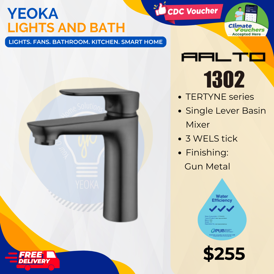 AALTO BASIN MIXER TERTYNE series 1302 