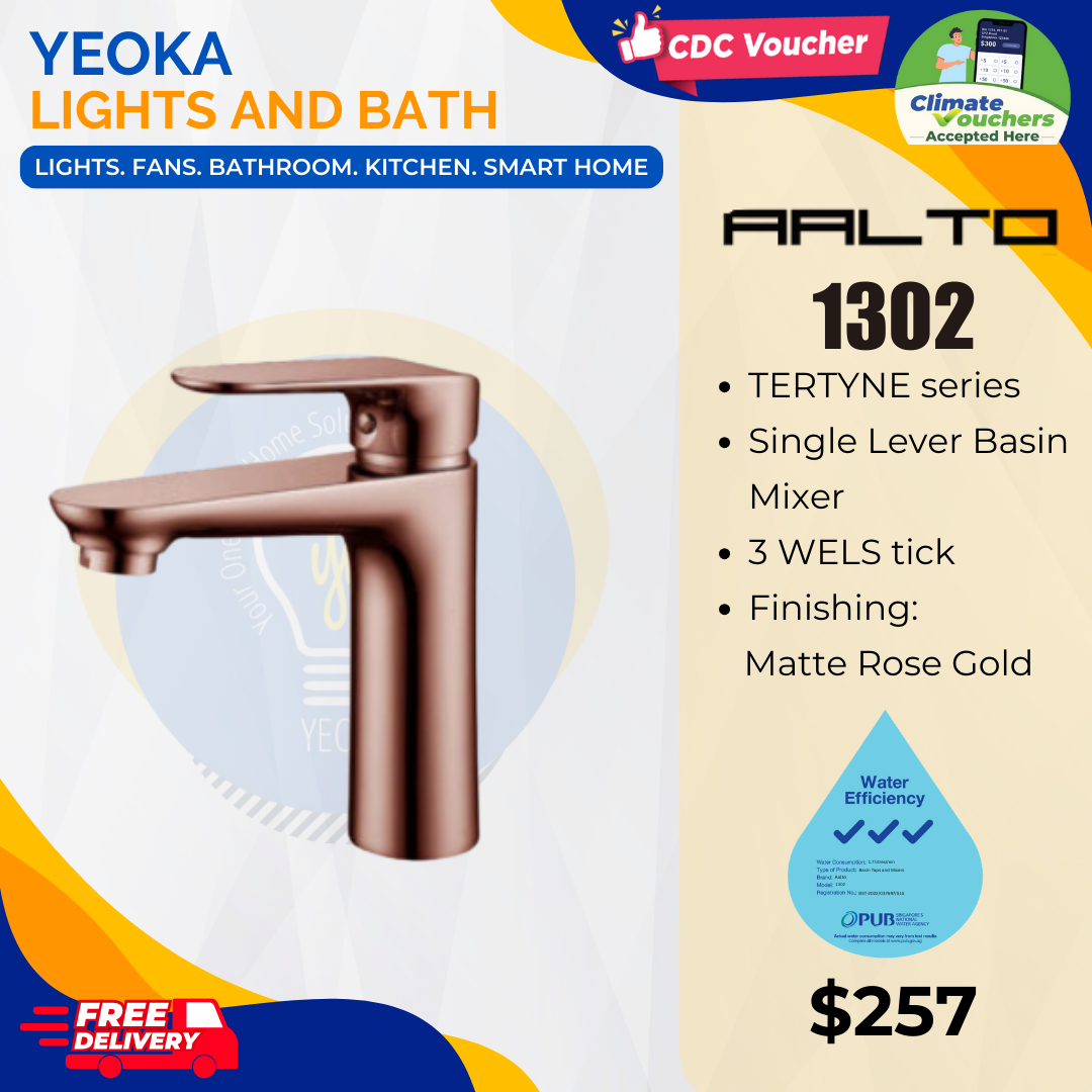 AALTO BASIN MIXER TERTYNE series 1302 