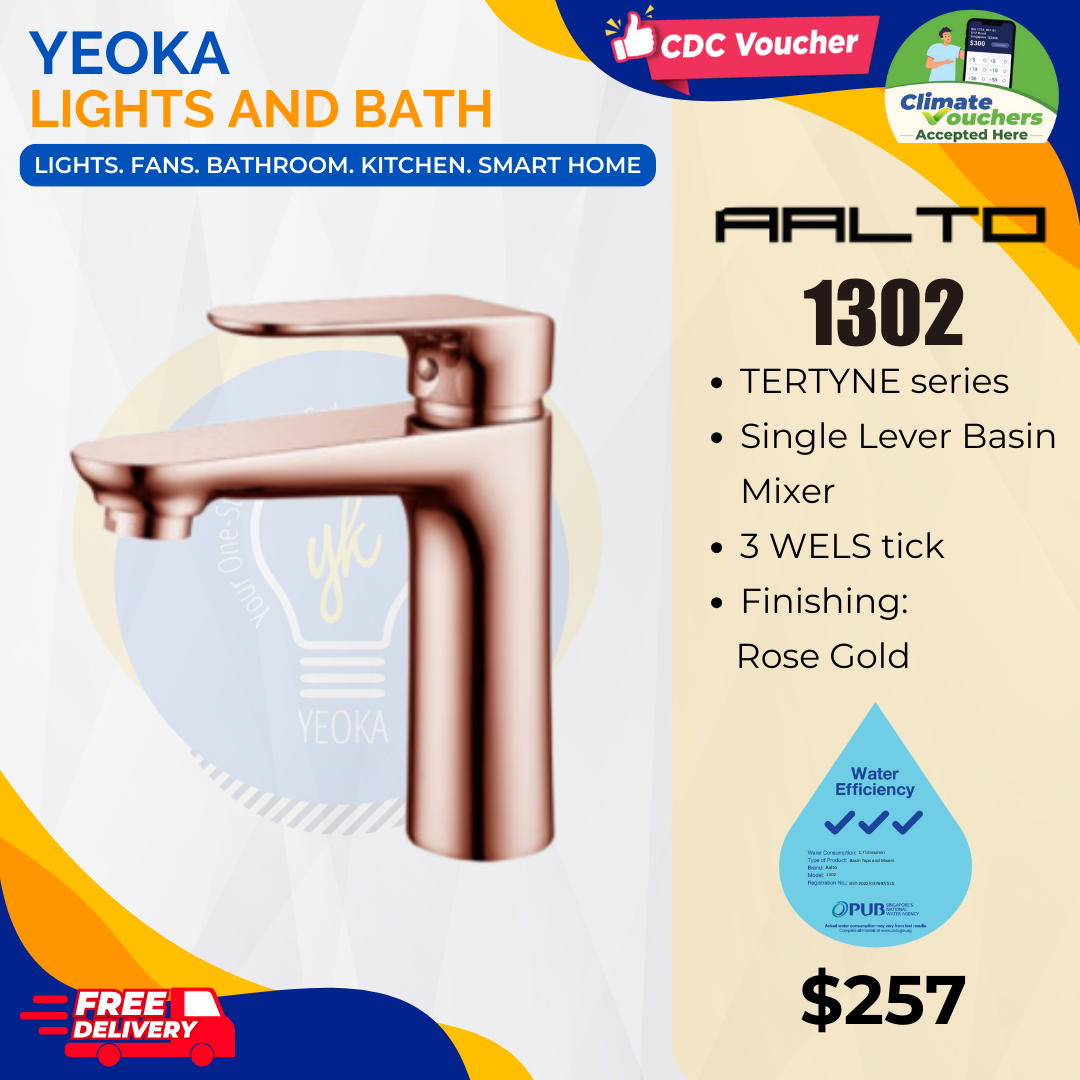 AALTO BASIN MIXER TERTYNE series 1302 