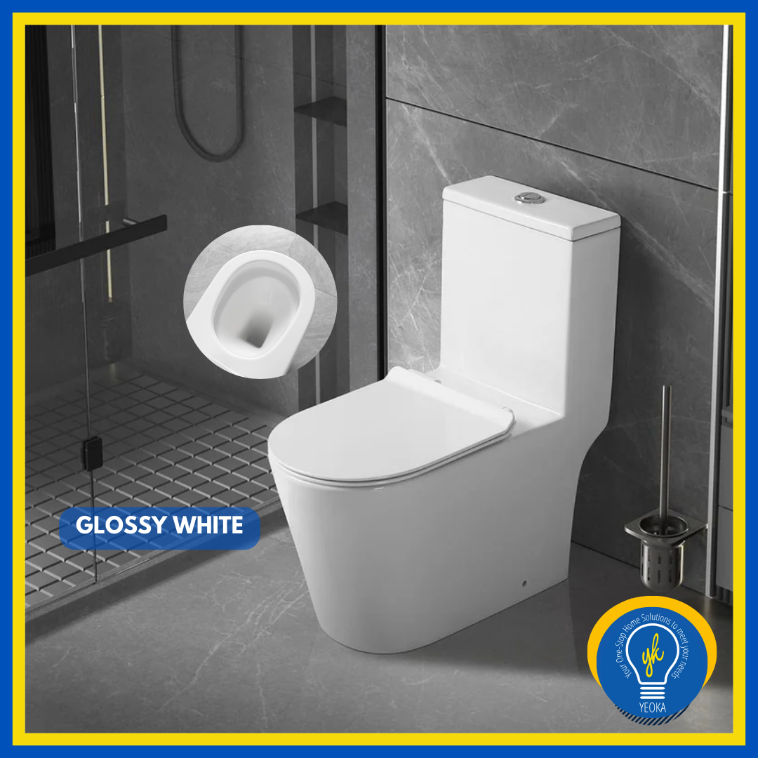 Eaco T933SS Rimless Vortex Tornado Flushing Dual Flush Soft Closing Seat
