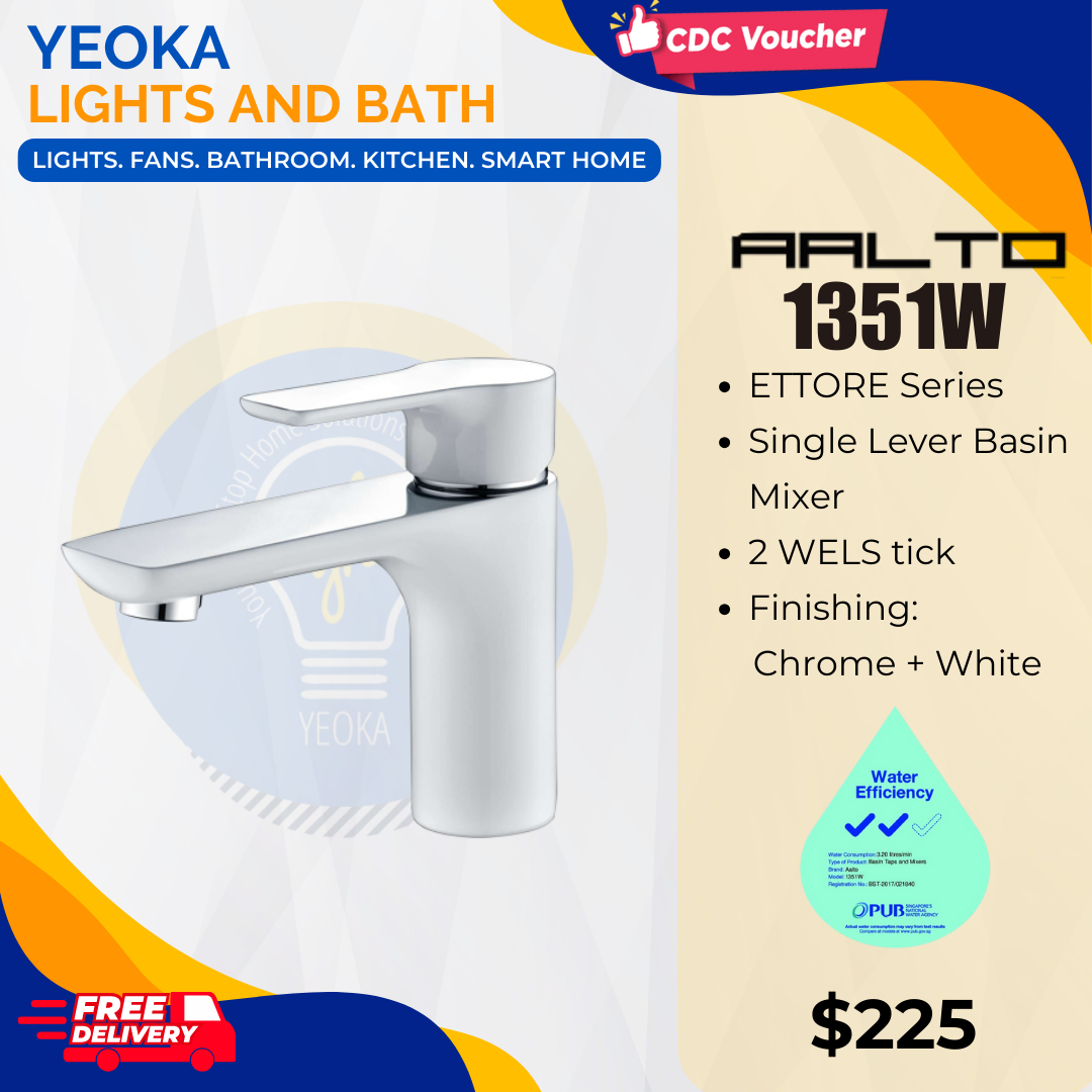 AALTO BASIN MIXER ETTORE/RIKAS SERIES 1351W/1351