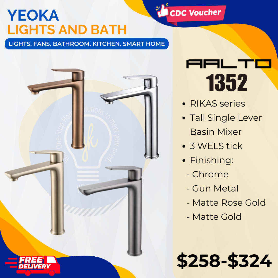 AALTO TALL BASIN MIXER ETTORE/ RIKAS SERIES 1352/1352W