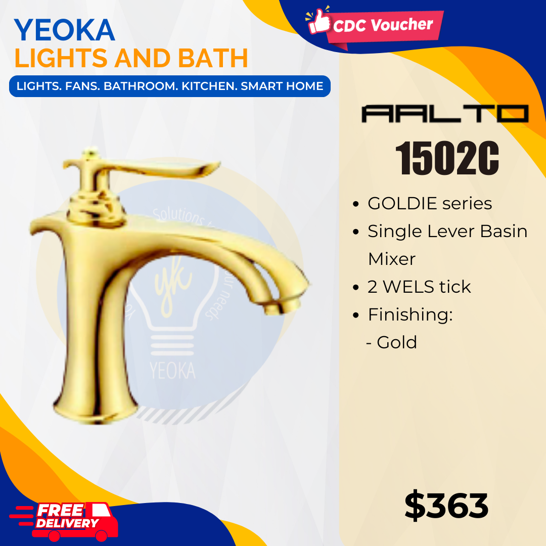 AALTO BASIN MIXER SILVIA/GOLDIE SERIES 1501C/1502C