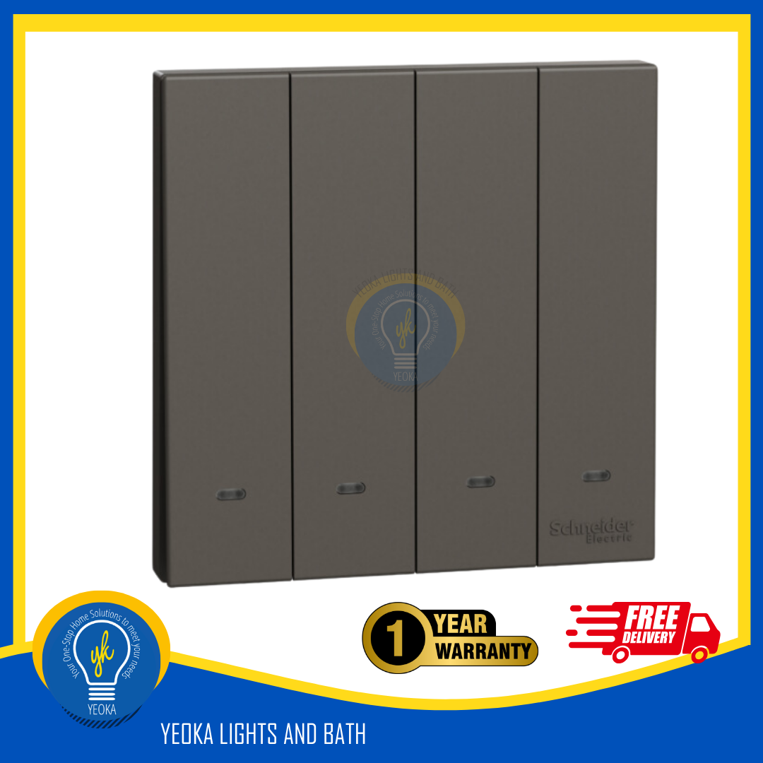 SCHNEIDER AvatarOn C with Fluorescent Locator Electrical Switch (3 Colors)