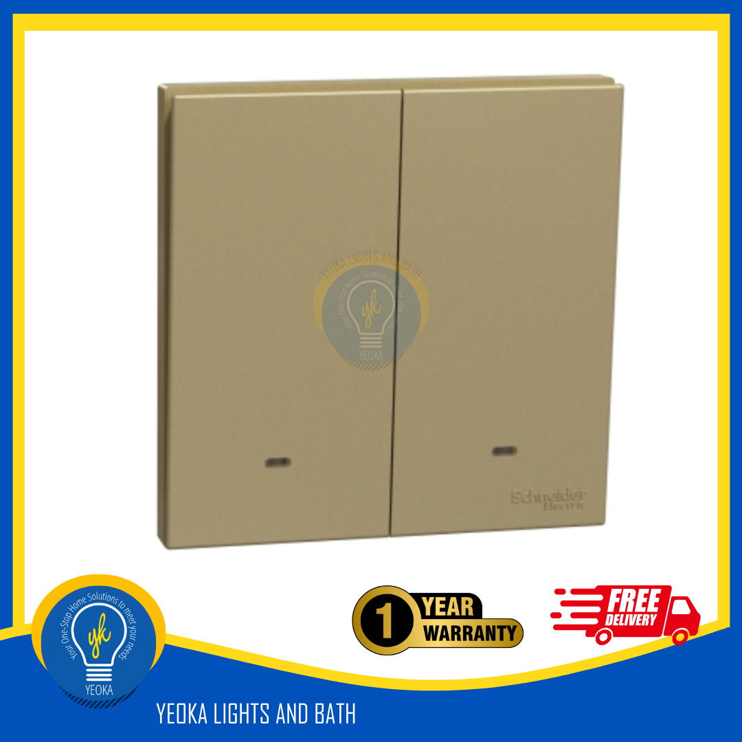 SCHNEIDER AvatarOn C with Fluorescent Locator Electrical Switch (3 Colors)