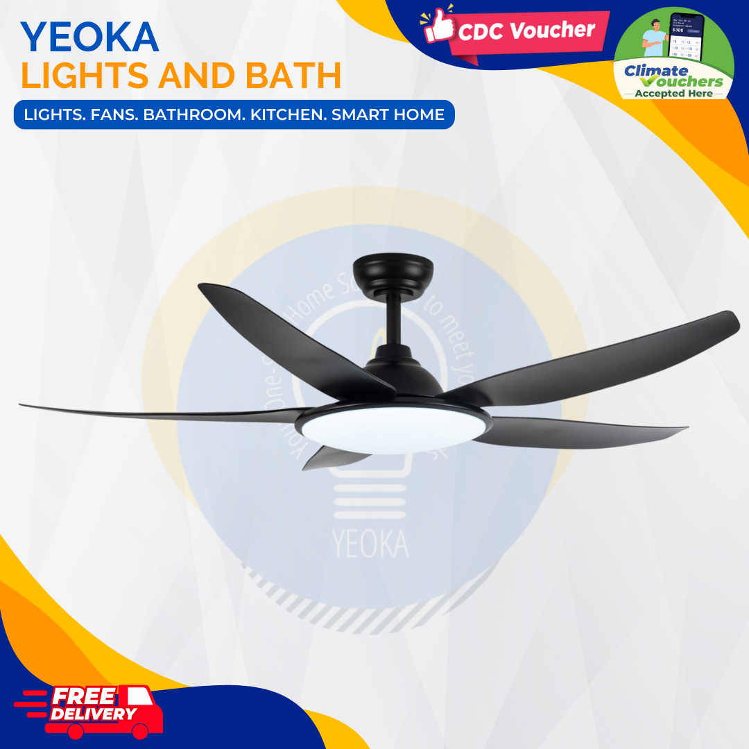 FANCO Ceiling Fan TRIBUTO DC Motor (46"/56") with 36W 3 Tone LED Light Kit