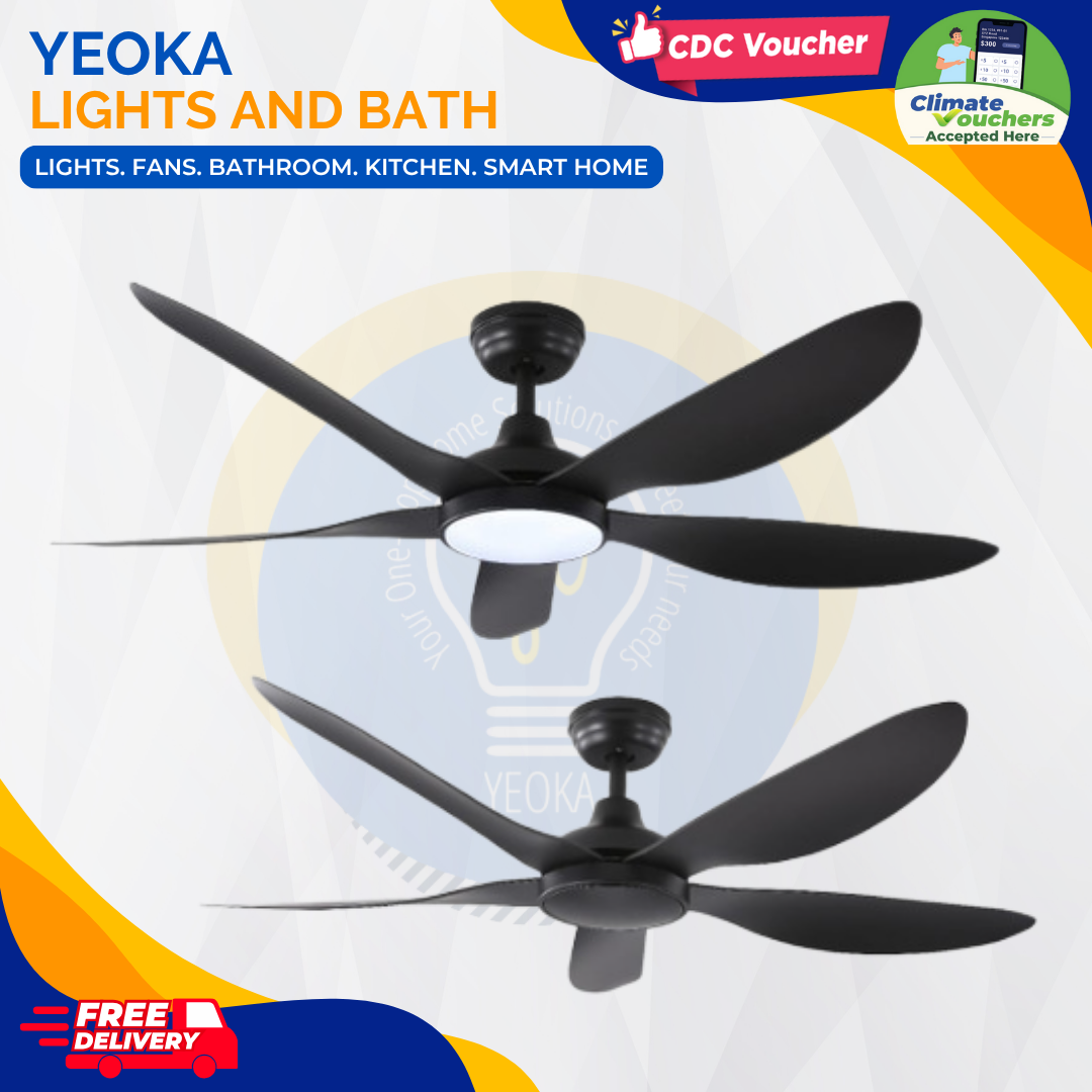 BESTAR Ceiling Fan Wind|32/42/52" 24W LED RGB|5 Blade 3 Colour