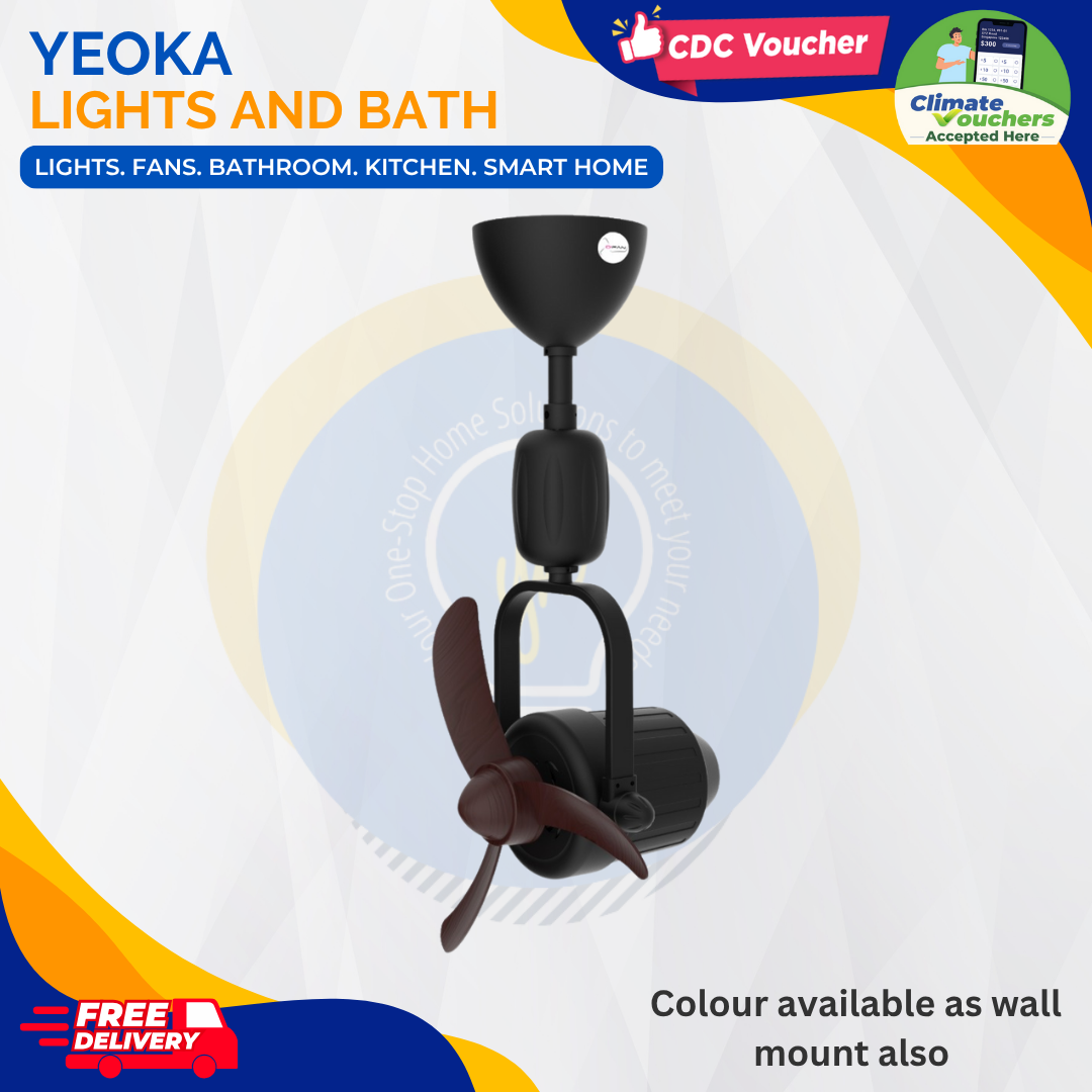 D'FAN  Corner Fan 516 DC Motor (16") Ceiling Mounted