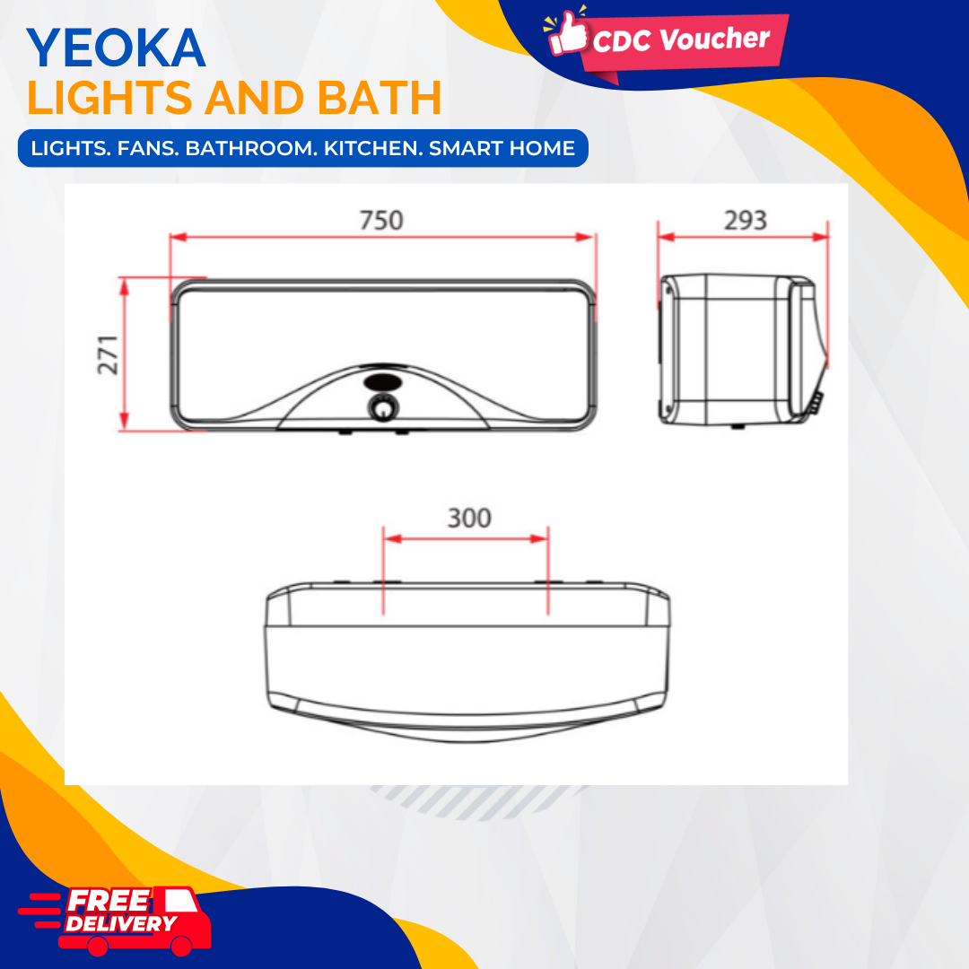 Rubine SH-20 20L Horizontal Storage Heater