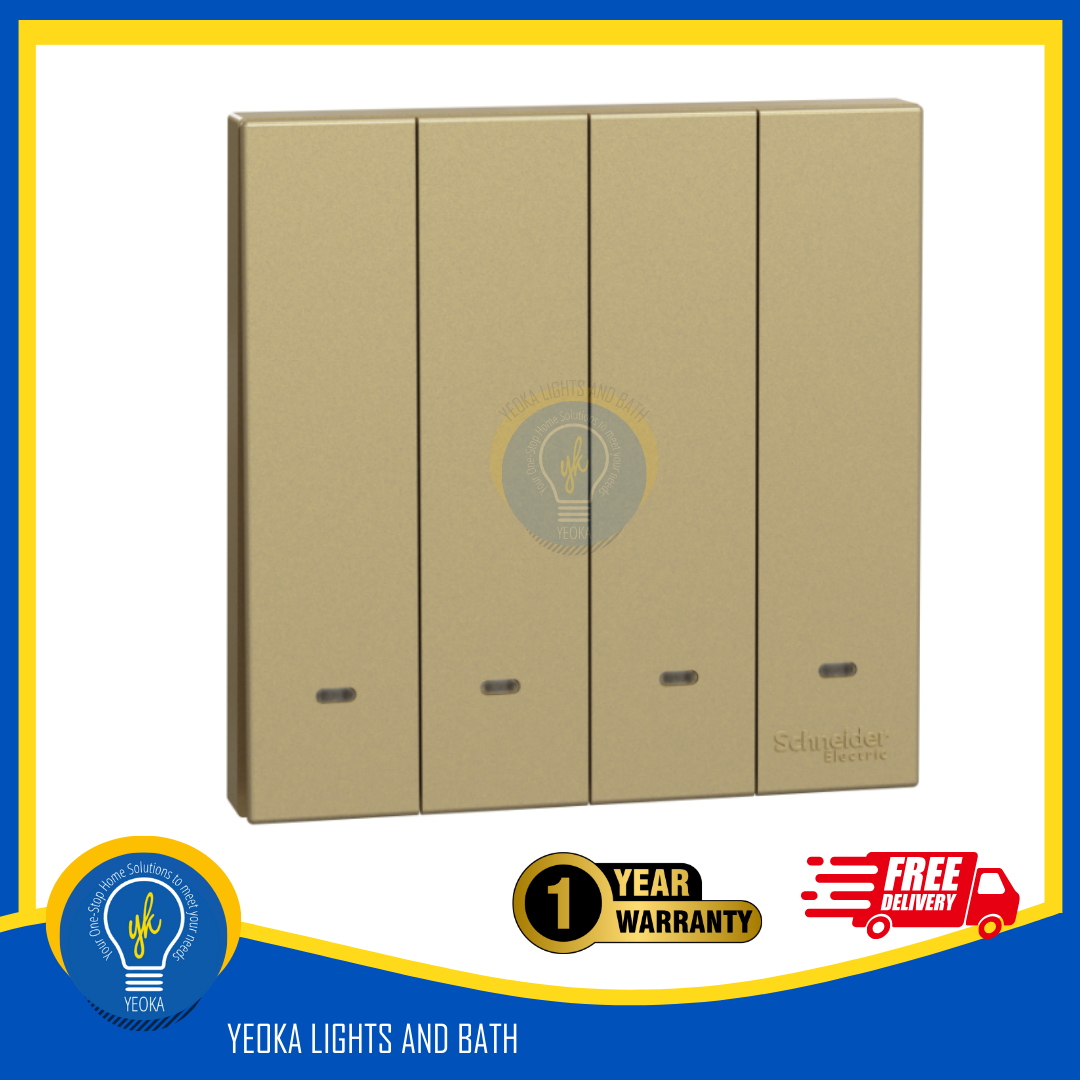 SCHNEIDER AvatarOn C with Fluorescent Locator Electrical Switch (3 Colors)